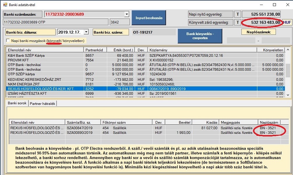 Könyvelő program - bank beolvasása automatikus könyveléssel